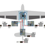 MATEKSYS SVPDB-8S SERVO PDB with 4A BEC 5.5-36V TO 5-8.2V Power Distribution Board for RC FPV Airplane Fixed-Wing Servo Parts