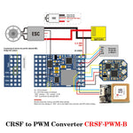 MATEKSYS CRSF TO PWM CONVERTER CRSF-PWM-B CRSF-PWM-6 CRSF-PWM-C for TBS Crossfire Nano RX SE DIY Parts