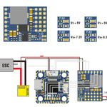 MATEKSYS SVPDB-8S SERVO PDB with 4A BEC 5.5-36V TO 5-8.2V Power Distribution Board for RC FPV Airplane Fixed-Wing Servo Parts